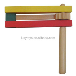 सबसे अच्छी कीमत लकड़ी श्रेष्ठ खड़खड़ Clackers शोर निर्माता Grogger खिलौना - Product Image 1