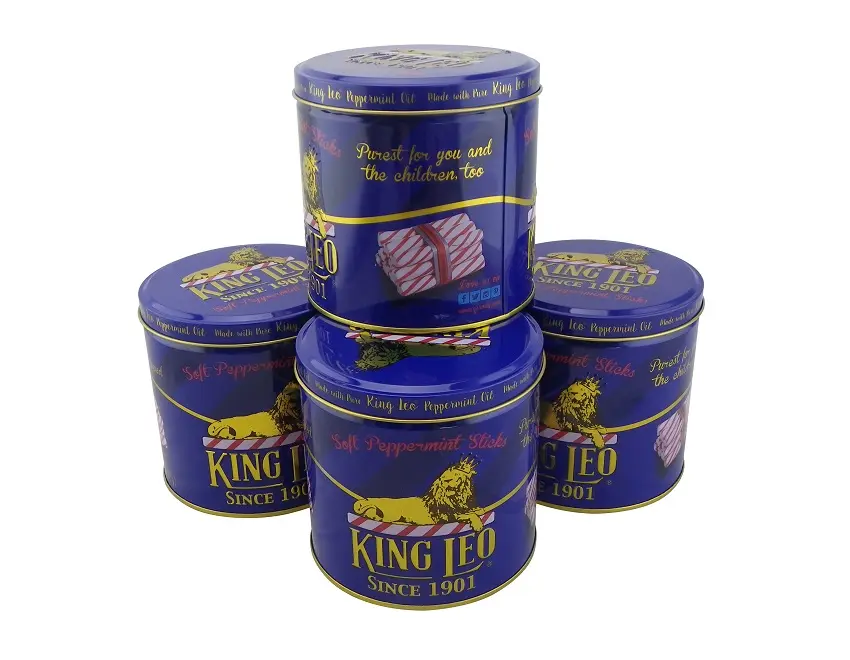 Candy Biscuit Tin Round Storage lattine scatola per Snack in metallo contenitore per alimenti confezione regalo Mix design