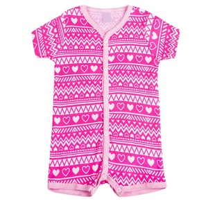 Jumpsuit Katun Bayi Baru Lahir, Piyama <span class=keywords><strong>Onesie</strong></span> Bayi Kualitas Terbaik dengan Minimal Pesanan