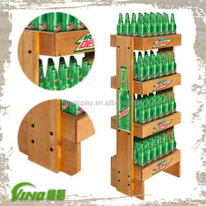 Có thể gập lại sàn gỗ đứng kệ trưng bày cho cửa hàng bán lẻ lưu trữ kệ đơn vị với kệ - Product Image 2