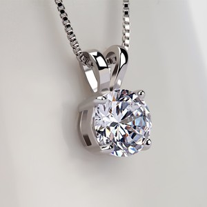 Teemi mayorista clásico simple Design1 Carat Corazones y Flechas redondas Sona Cubic Zirconia Jewelry plateado platino Collares - Product Image 3