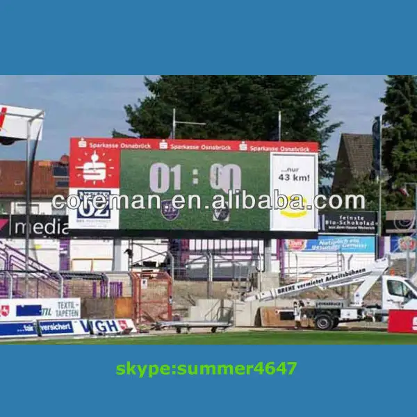 Coreman shenzhen tennis /baseball tableau de bord écran de stade de sport de stade a mené l'affichage/stade score d'affichage à led