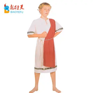 Jongens Kids Romeinse Keizer Koning Cosplay Toga Kostuum