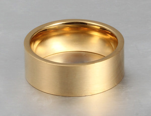 Latest Saudi Jewelry Cheap <strong>Thumb</strong> Custom Men <strong>Women</strong> Couple Stainless Steel Gold Plated Wedding Engagement <strong>Ring</strong> - Product Image 4