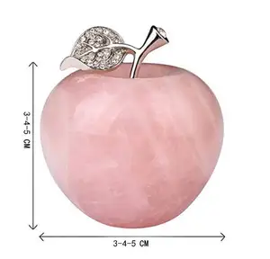 Commercio all'ingrosso Bella di Colore di Cristallo di Quarzo Reiki Intagliato A Mano Scultura Di Cristallo di Apple