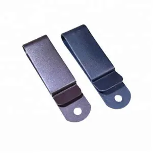 Tùy Chỉnh Màu Đen Lớp Phủ Mùa Xuân Thép Làm Bằng Kim Loại Mùa Xuân Belt Clip