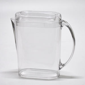 Jarra de Agua Ovalada de Acrílico Transparente para Decoración de Cocina Estilo Primitivo - Product Image 1