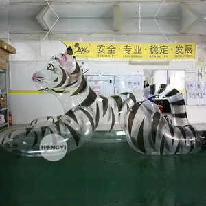 Hot Bán Lớn Trong Suốt PVC Dày Inflatable Tiger Cho Quảng Cáo Hoặc Đồ Chơi