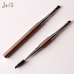 Outil de <span class=keywords><strong>maquillage</strong></span> pour femmes, nouvelle tendance, 10 pièces, poils gothiques, brosse à sourcils avec capuchon en métal - Product Image 3