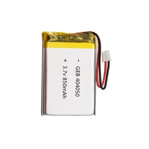 4mm厚のlipo 404050 850mah 3.7vリチウムポリマー電池