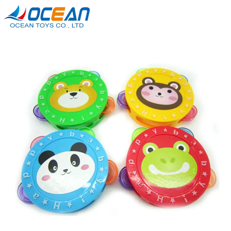 Cartoon mini plastic toy tambourines OC0143791