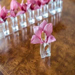 2025 Top Seller New Wedding Rings Flower Bud Vase Design Clear Acrylic Lucite 2in1 Napkin Rings - Product Image 3