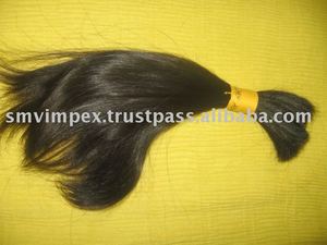 100% tissage de cheveux humains indiens doux non traités. Cheveux humains remy de qualité. Vente chaude cheveux d'extension humains remy - Product Image 6