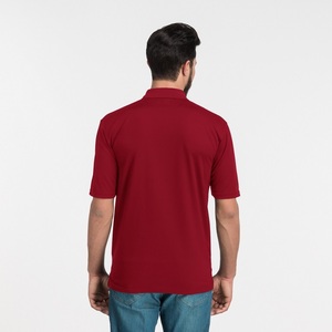 Los hombres de encargo 100% poliéster humedad malla libre del deporte Polo - Product Image 2