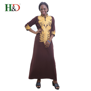 H & D Wholesale cheap traditional Indonesian Long Puffy dress African evening dresses Bubu for girls - Product Image 3