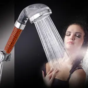 Water Saving Handheld Negative Ion SPA Pressurize Shower Head Bathroom Healthy Spray Nozzle by Qianyao