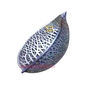 Modern Garden Landscape Design decoration metal Art sculpture stainless steel Tree Leaf Sculpture