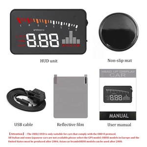 Alat Diagnostik Mobil Laris Manis, Mengemudi Aman OBD2 Hud X5 Head up Display, Alarm Kecepatan Berlebih dan Suhu Tinggi - Product Image 6
