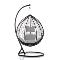 2019 populaire en acier fer balançoire chaise en rotin balcon