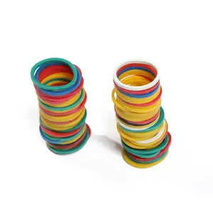 High quality durable mix color elastic natural rubber band for money and any purposes 0.8 Inches in Diameter