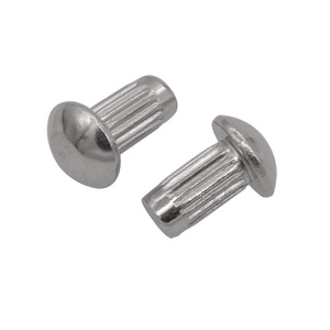Rvs 304 Ronde Head Opruwen Drive Klinknagels Pan Hoofd Klinknagels Voor Naam Plaat Gekartelde Schroef Met Hamer