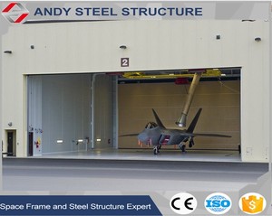 Chine Usine <span class=keywords><strong>de</strong></span> structure en acier La Chine fabrique un <span class=keywords><strong>hangar</strong></span> à avions à structure en acier avec une forte résistance sismique et au vent avec une toiture à ossature en acier <span class=keywords><strong>de</strong></span> bon service - Product Image 3