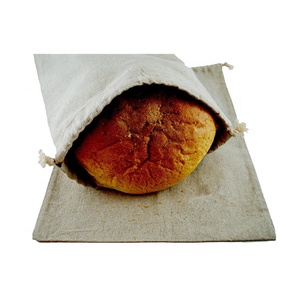 Sacchetto per <span class=keywords><strong>Pane</strong></span> <span class=keywords><strong>in</strong></span> Lino Personalizzato per <span class=keywords><strong>Pane</strong></span> Rotondo da 10 Pollici e Baguette Francesi - Product Image 3