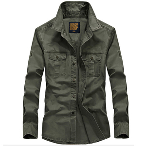 Camicia Jackette in <span class=keywords><strong>Denim</strong></span> blu scuro Casual di nuovo Design Casual da uomo - Product Image 3