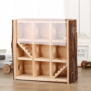 Fuente de fábrica de madera de hámster terreno de juego guinea cerdo cabaña lodge casucha - Product Image 6