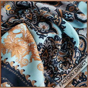 Crêpe De Chine en soie directe d'usine imprimée sur mesure pour tissu de robe 45 "/55" (soie <span class=keywords><strong>CDC</strong></span>) - Product Image 1