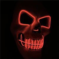 Nouveau produit chaud Led Light mystérieux Halloween led masque Halloween saignement cri fantôme masque