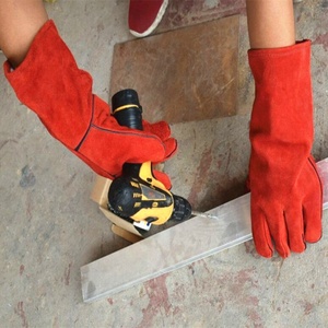 <span class=keywords><strong>Seguridad</strong></span> Industrial equipment cowhide leather hand protect gloves welding - Product Image 2