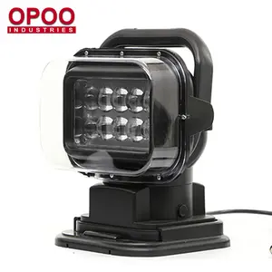 Otomatik 360 Dönen 7 Inç 50 W LED arama ışığı Uzaktan Kumanda Ile