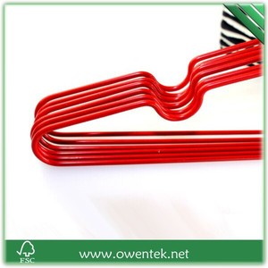 Cintres en fil d'acier inoxydable revêtu de <span class=keywords><strong>PVC</strong></span> coloré, vente en gros, pour le rangement de vêtements et le linge - Product Image 5