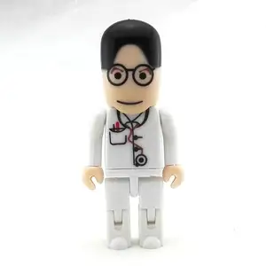 8GB 16GB 32GB Cartoon Doctors Male nurse Dentist shape card usb flash pen drive