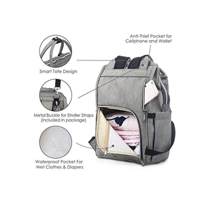 Voyage Sac À Langer Sac À Dos USB <span class=keywords><strong>Port</strong></span> de Charge Sac À Langer Mère Bébé Sac À Langer - Product Image 1