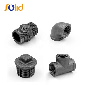 Herstellung En10242 Feuer verzinkte schwarze Gewinde Sanitär Temperguss Rohr verschraubungen - Product Image 5