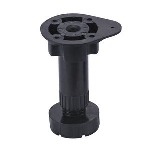 Pies de armario de cocina de varias alturas de plástico negro ajustable, herrajes para muebles para mayor comodidad y estabilidad - Product Image 2