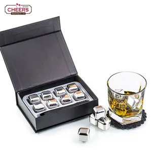 Produttore diretto Esclusivo Pietre del Whisky Regalo Set, Acciaio Inossidabile Riutilizzabile Cubetti di Ghiaccio con L'alta Tecnologia di Raffreddamento