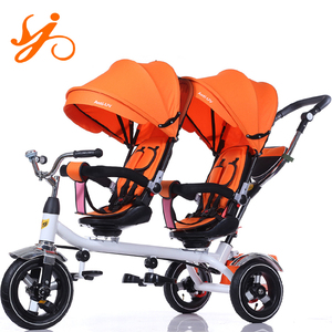Tricycle pour bébé à deux places / Tricycle en plastique pour enfants / Tricycle <span class=keywords><strong>porte</strong></span>-bébé - Product Image 3