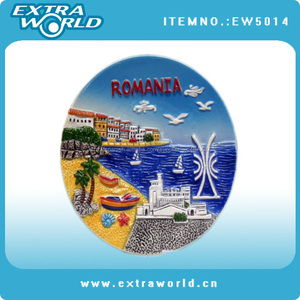 Cerámica decorativa rumania placa de recuerdo para regalo del recuerdo - Product Image 2
