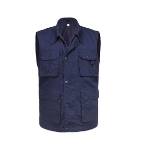 Chaleco de Trabajo <span class=keywords><strong>Safari</strong></span> para Hombre, Diseño de Pesca y Caza, Color Azul Marino, Personalizable - Product Image 1