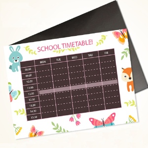 6x9 pulgadas 16x12 pulgadas imán de nevera calendario magnético borrado en seco escribir tablero de mensajes tablero negro - Product Image 6