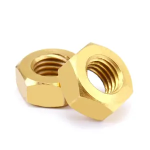 RoHs DIN 934 Porca de Bronze Hex M3 M4 M5 M6 M10 M20 porca de cobre