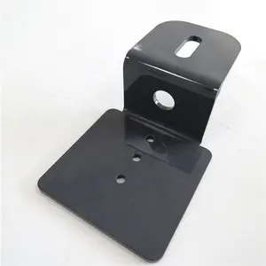 OEM customized Epoxy painted steel light bracket, Z shape LED side cover bracket