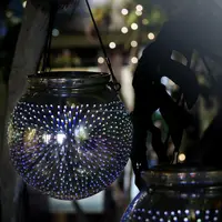 Beautiful 3D fireworks Mercury Glass Ball Led Table Light,Pendent Lamp