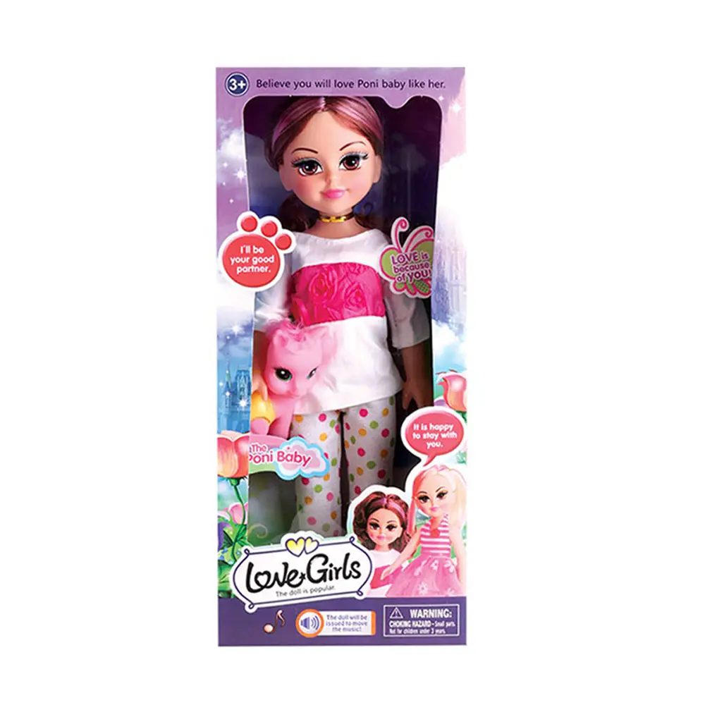 Hot Selling in russian 16 inch newest fashion plastic doll for girl