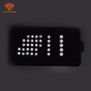Baja precio de fábrica mejor definición GH <span class=keywords><strong>IJ</strong></span> color VVS Grado Estrella cut ronda suelto moissanite para anillos - Product Image 6