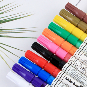 Certification MSDS ASTM-D 4236, peinture à base d'eau de sécurité, stylo <span class=keywords><strong>marqueur</strong></span> permanent <span class=keywords><strong>Sharpie</strong></span>, pointe fine, blanc, effaçable à l'air - Product Image 2