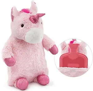 Licorne Sac D'eau Chaude En Peluche